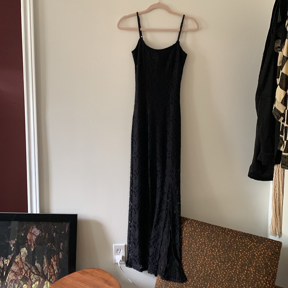 LAST CHANCE Aerie Black Lace Dress XS - Picture 3 of 5